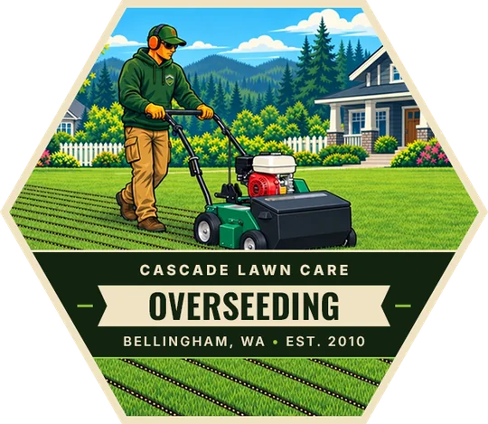 Cascade Lawn Care Overseeding badge