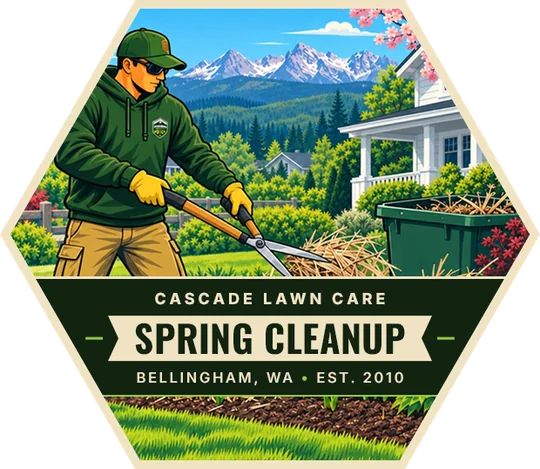 Cascade Lawn Care Spring Cleanup badge