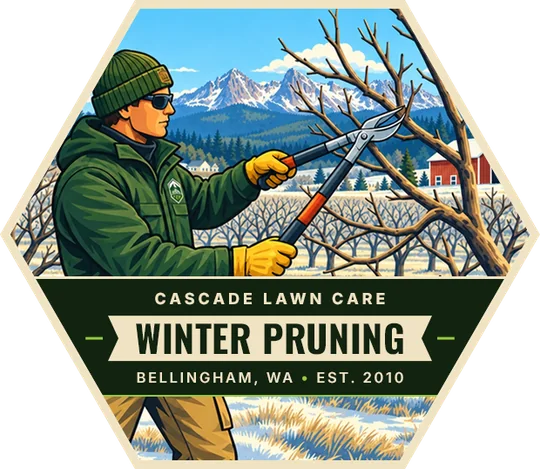 Cascade Lawn Care Winter Pruning badge
