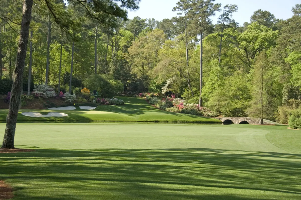 Augusta National Golf Club in Augusta Georgia is world famous for hosting the Masters Tournament every spring.